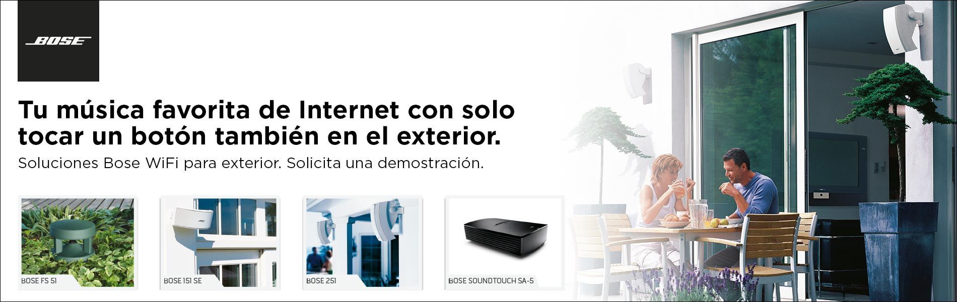 Solución altavoces para exteriores WiFi BOSE